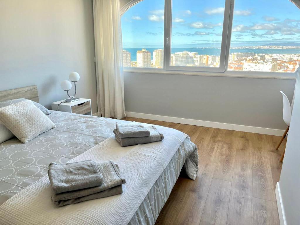 Ferienwohnung T2 Com Uma Vista Deslumbrante Sobre O Atlantico! Costa da Caparica Exterior foto